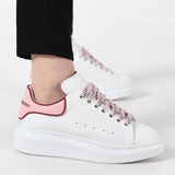 Alexander McQueen White Pink Carnelian Red