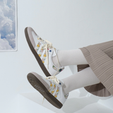 ADIDAS Samba OG Satin 'Floral Cloud White Clear Granite' HQ5155