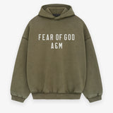 ESSENTIALS Heavy Fleece Hoodie Military
