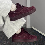 Nike Air Force 1 Low Burgundy Suede  勃根地酒紅 HV4406-600
