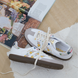 ADIDAS Samba OG Satin 'Floral Cloud White Clear Granite' HQ5155