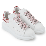 Alexander McQueen White Pink Carnelian Red