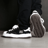 Maison Mihara Yasuhiro Blakey Sole Canvas Low Cut Black A08FW735-BLK