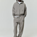 ESSENTIALS Classic Full Zip-Up Hoodie Homestead Heather