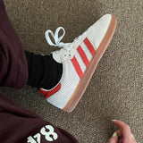 Adidas Samba OG 編織紅白 - HADNUS
