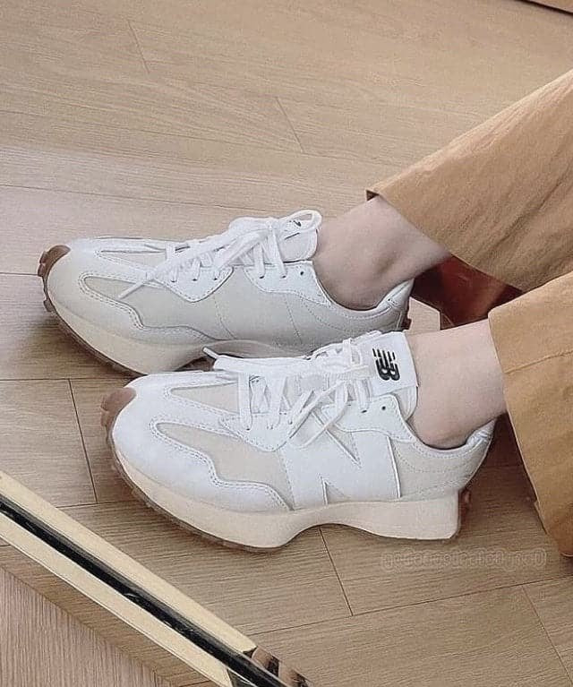 New Balance 327 White 白色焦糖底 - HADNUS