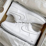 Nike Air Force 1 Gs 白灰 - HADNUS